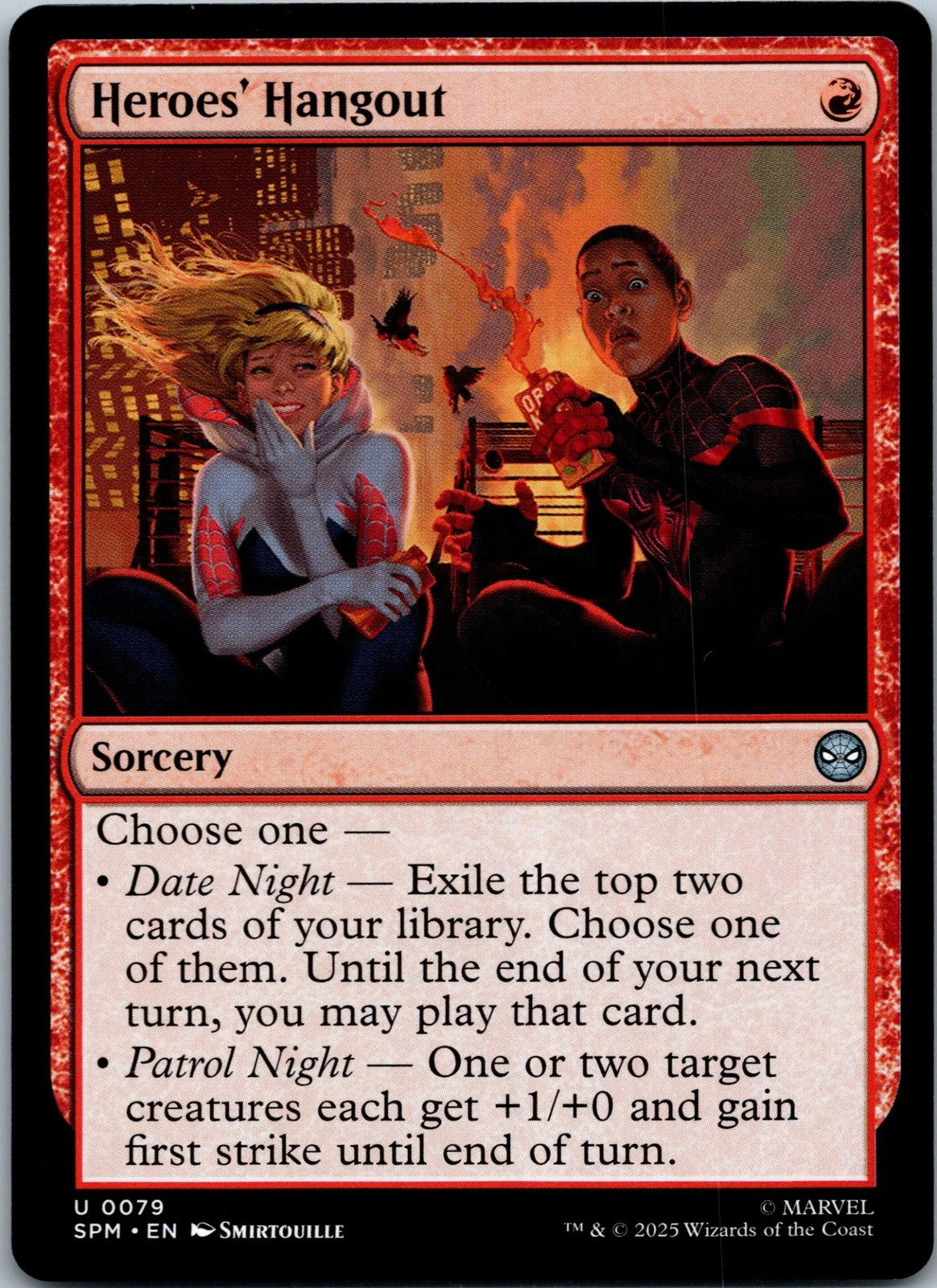Heroes' Hangout 79 Uncommon Marvel's Spider-Man Magic: The Gathering NM | HOKO
