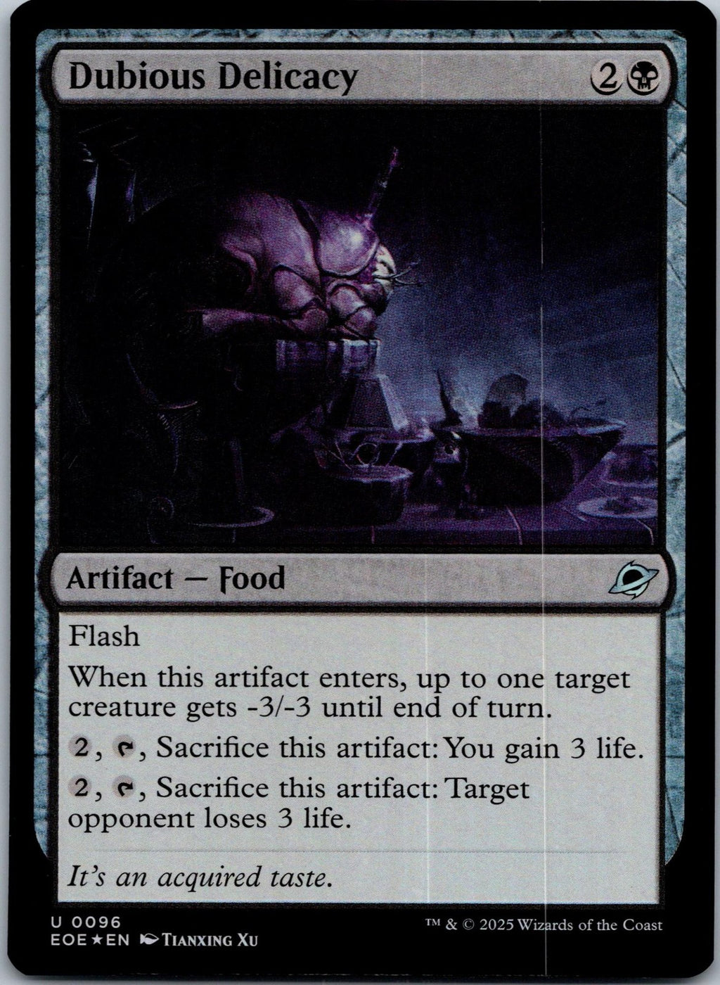 Dubious Delicacy 96 Uncommon Edge of Eternities Magic: The Gathering NM | HOKO