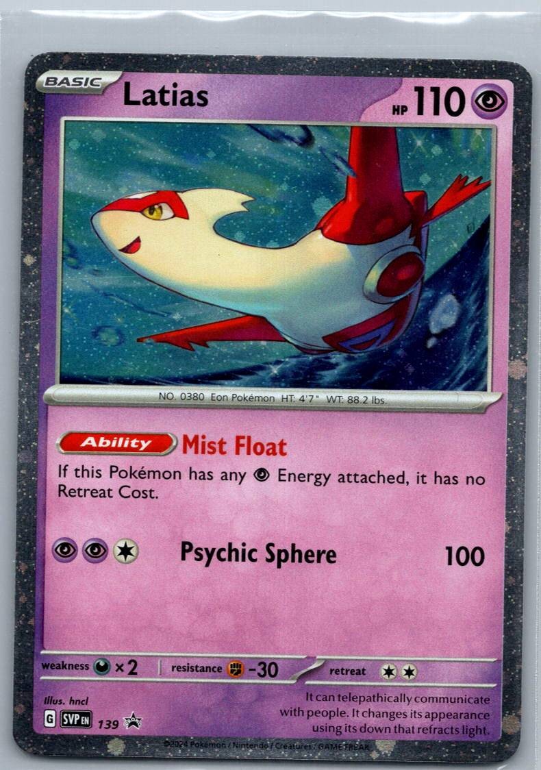 Latias 139 Promo Scarlet & Violet Pokemon Near Mint