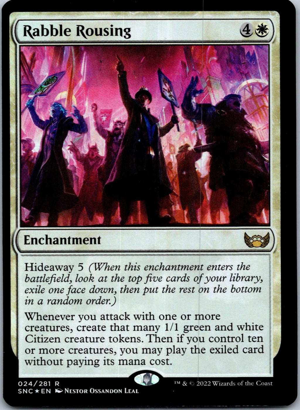 Rabble Rousing 24 Rare Streets of New Capenna Magic: The Gathering Foil NM