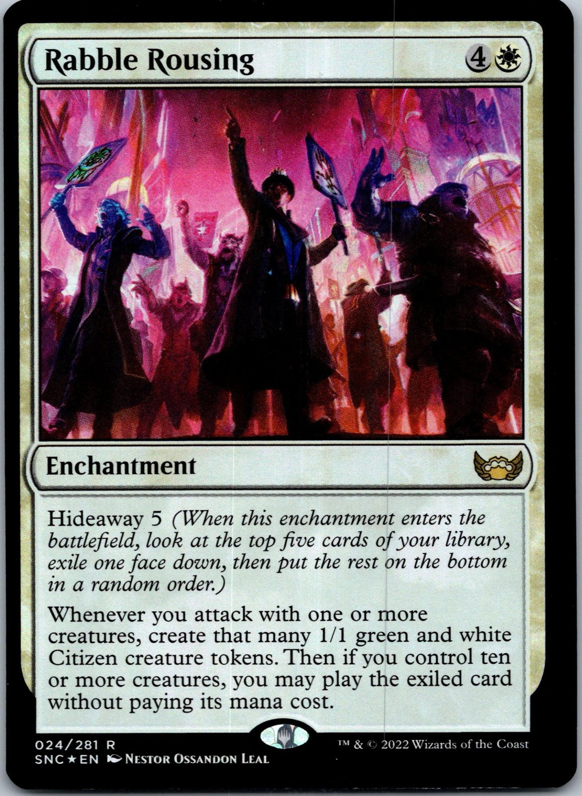 Rabble Rousing 24 Rare Streets of New Capenna Magic: The Gathering Foil NM
