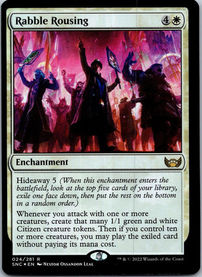 Rabble Rousing 24 Rare Streets of New Capenna Magic: The Gathering Foil NM