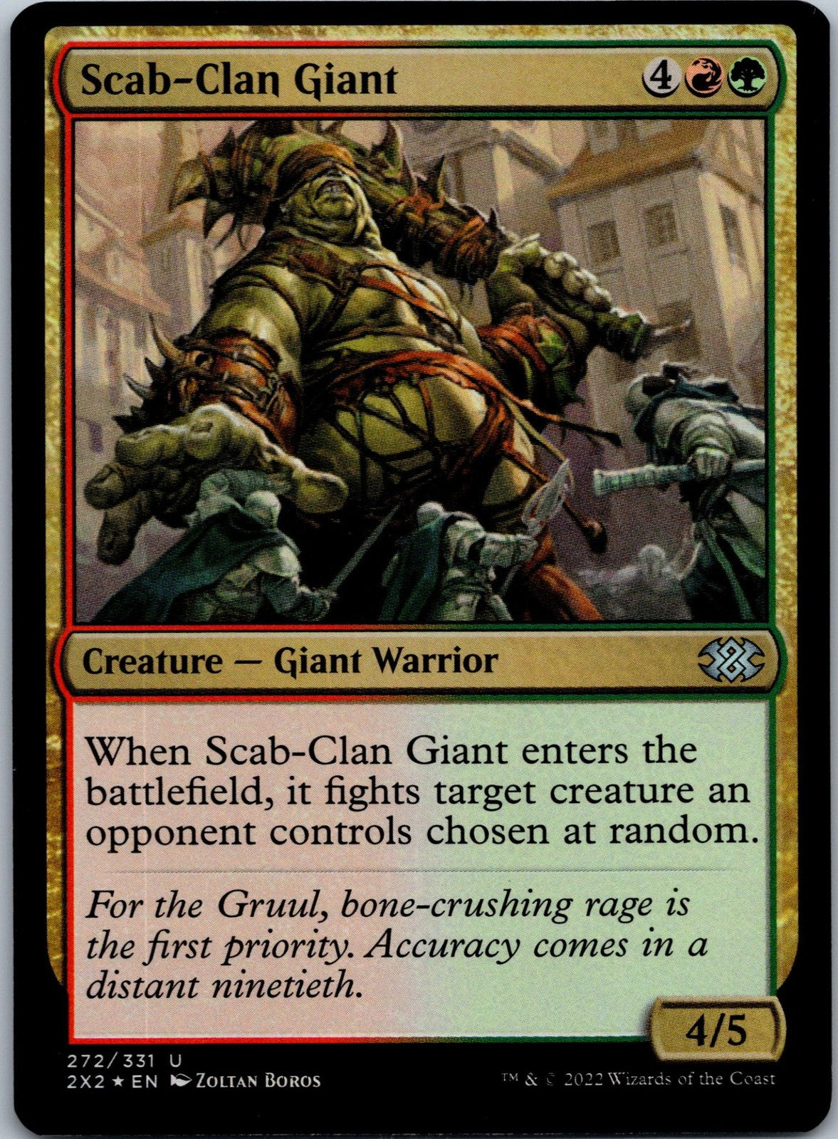 Scab-Clan Giant 272 Uncommon Double Masters 2022 Magic: The Gathering Near Mint