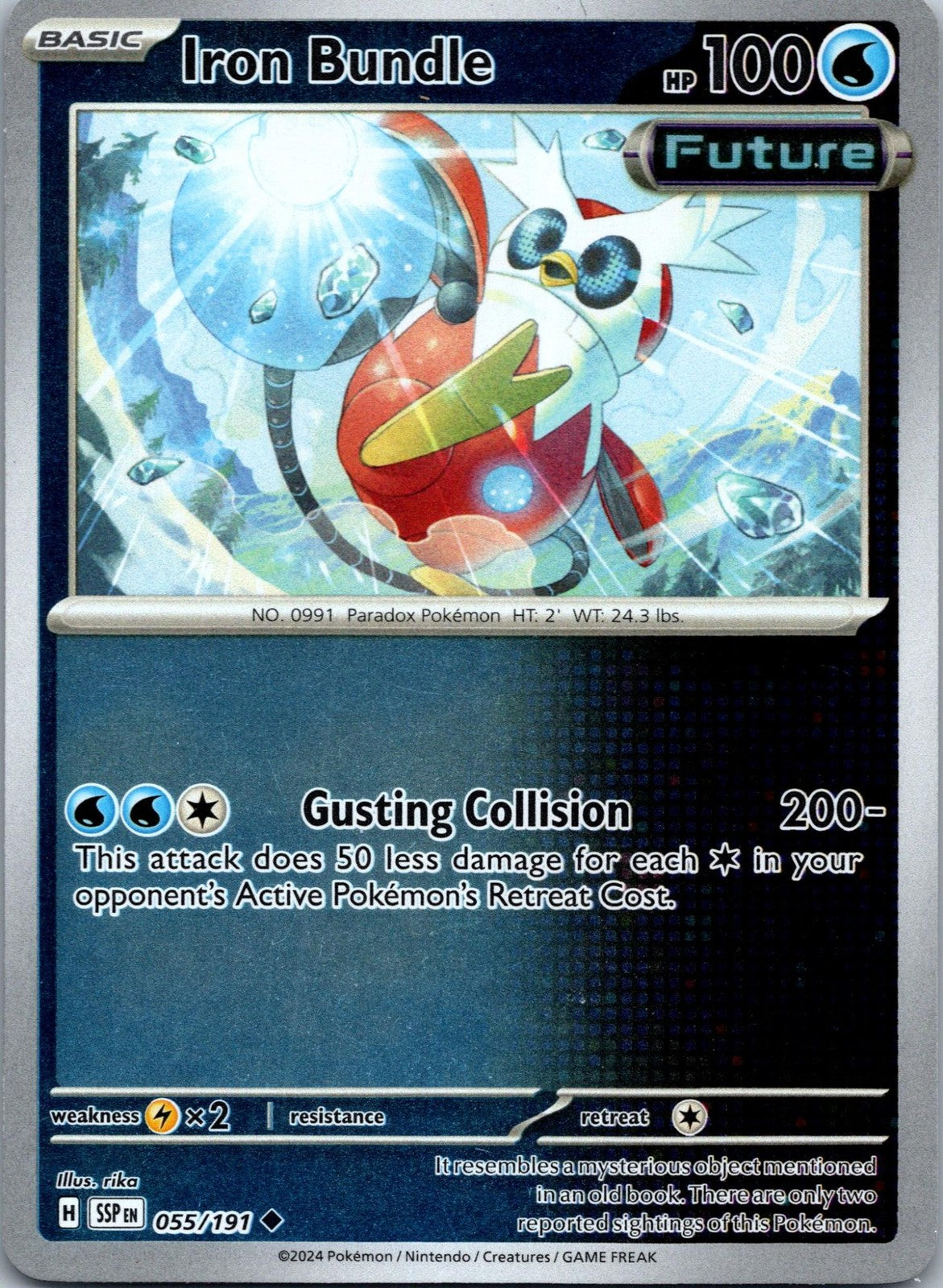 Iron Bundle 055/191 Uncommon Surging Sparks Pokemon Near Mint