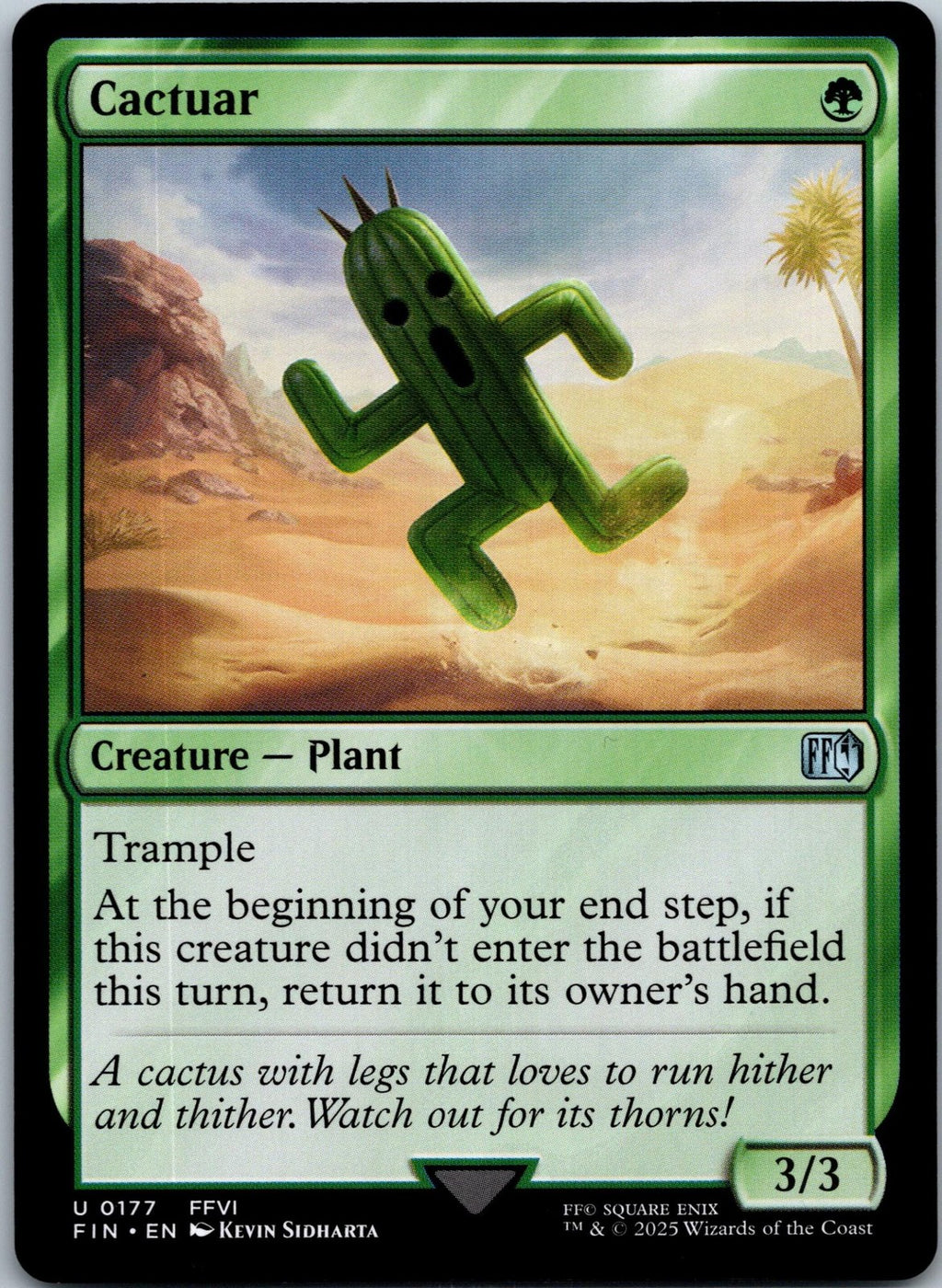 Cactuar 177 Uncommon FINAL FANTASY Magic: The Gathering Near Mint
