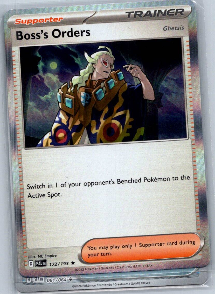 Boss's Orders (Ghetsis) 172/193 Rare Paldea Evolved Pokemon Near Mint