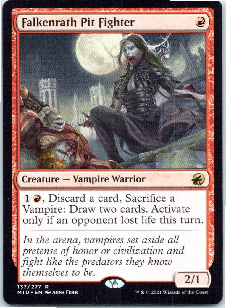 Falkenrath Pit Fighter Rare Innistrad: Midnight Hunt Magic: The Gathering NM