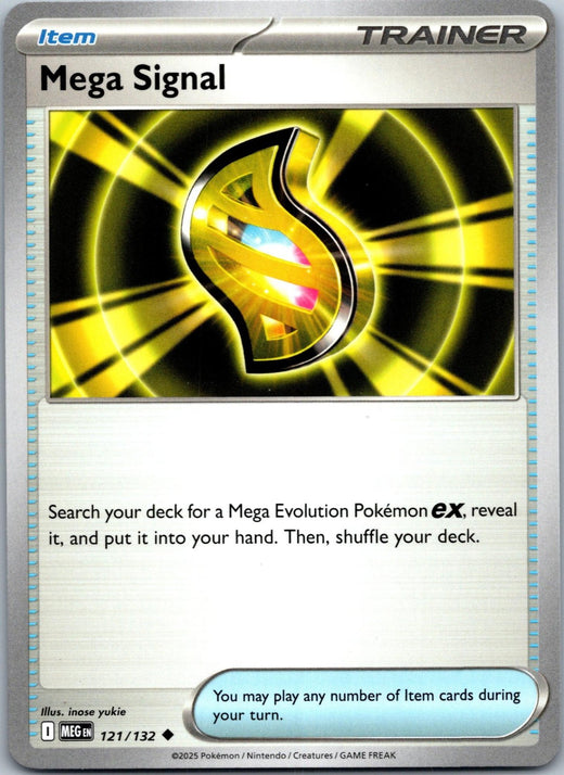 Mega Signal 121/132 Uncommon Mega Evolution Pokemon Near Mint