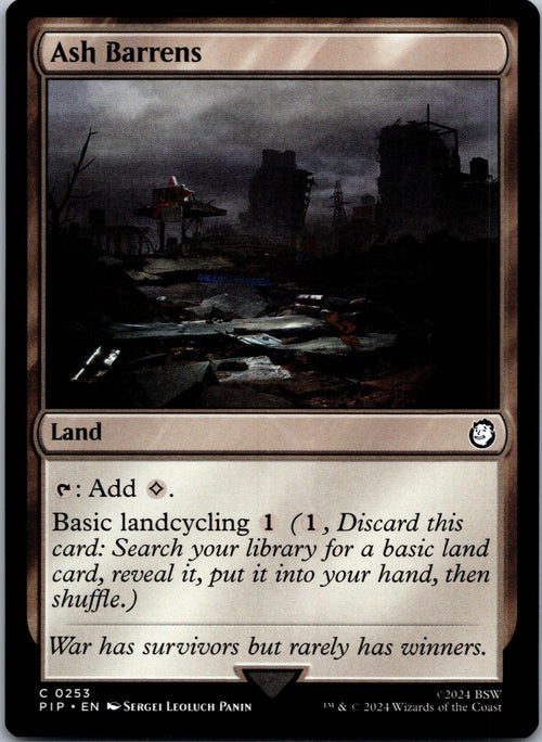 Ash Barrens 253 Common Universes Beyond: Fallout Magic: The Gathering NM | HOKO