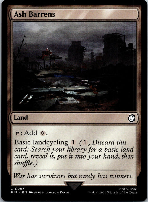 Ash Barrens 253 Common Universes Beyond: Fallout Magic: The Gathering NM | HOKO