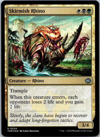Skirmish Rhino foil Uncommon Tarkir: Dragonstorm Magic: The Gathering NM