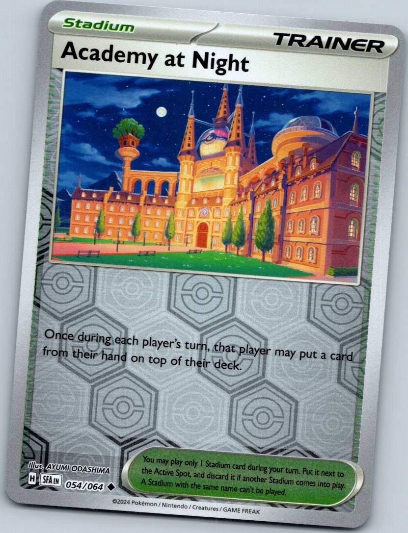Academy at Night 054/064 Reverse Shrouded Fable Pokemon Near Mint