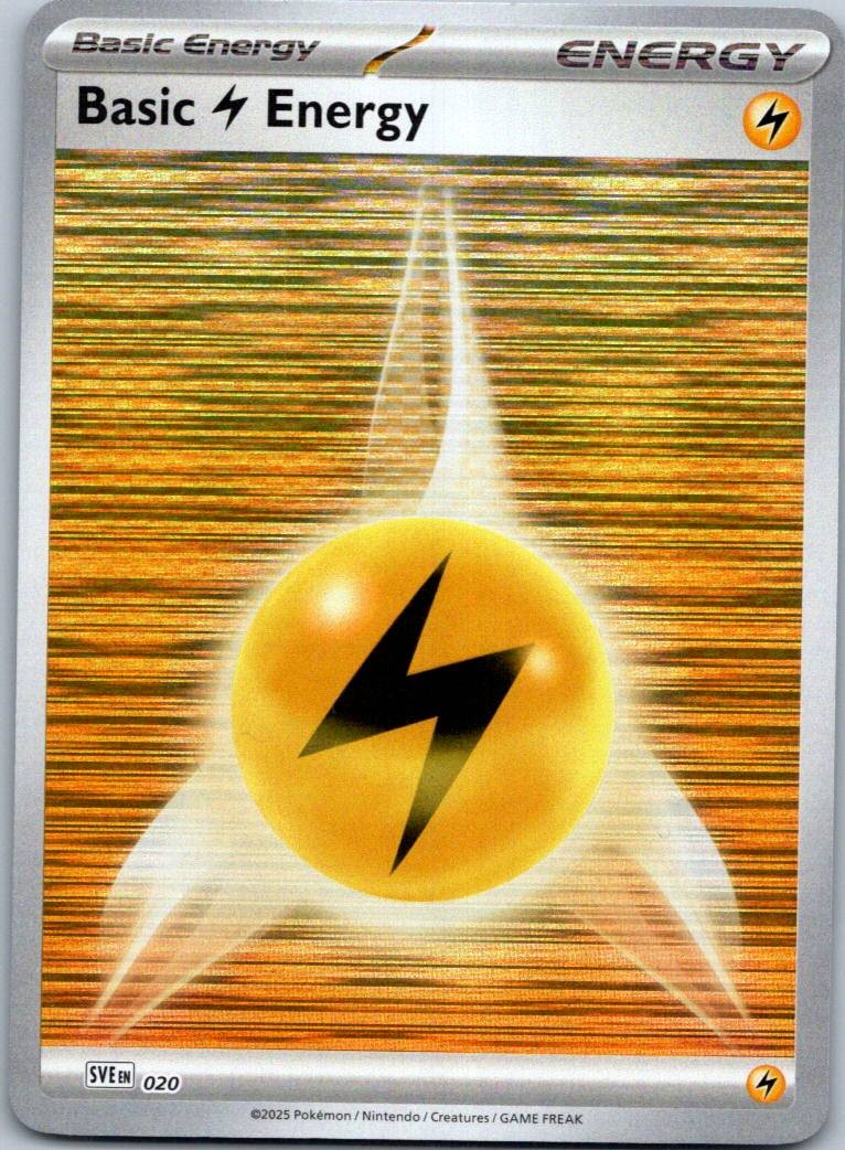 Basic Lighting Energy 020 Scarlet & Violet Energies Pokemon Near Mint holo
