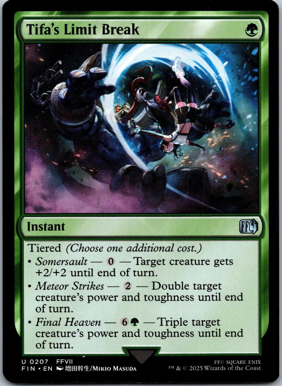 Tifa's Limit Break 207 Uncommon Final Fantasy Magic: The Gathering NM | HOKO