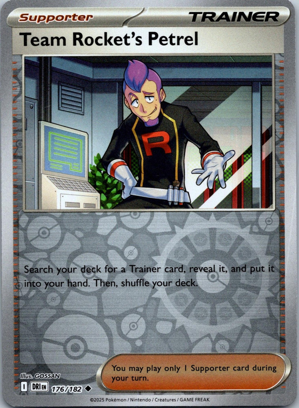 Team Rocket's Petrel 176/182 Uncommon Destined Rivals Pokemon Near Mint