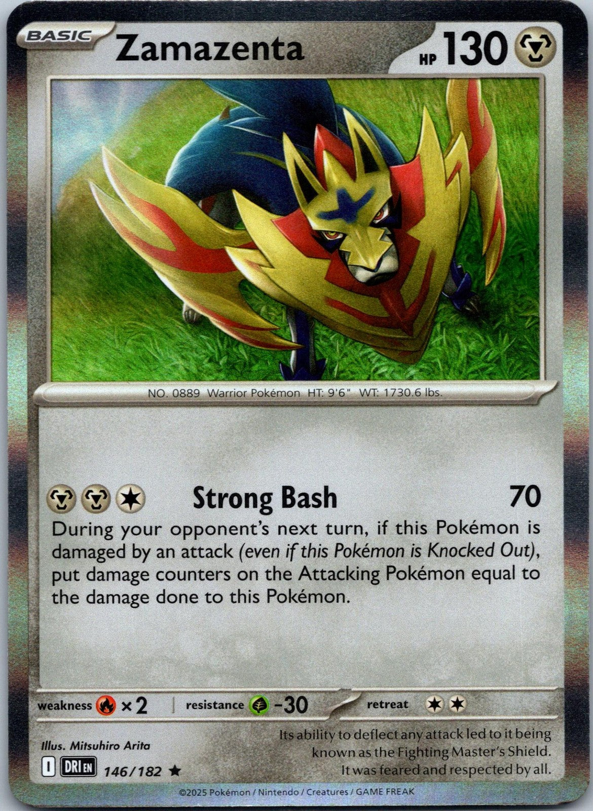 Zamazenta 146/182 Rare Destined Rivals Pokemon Near Mint