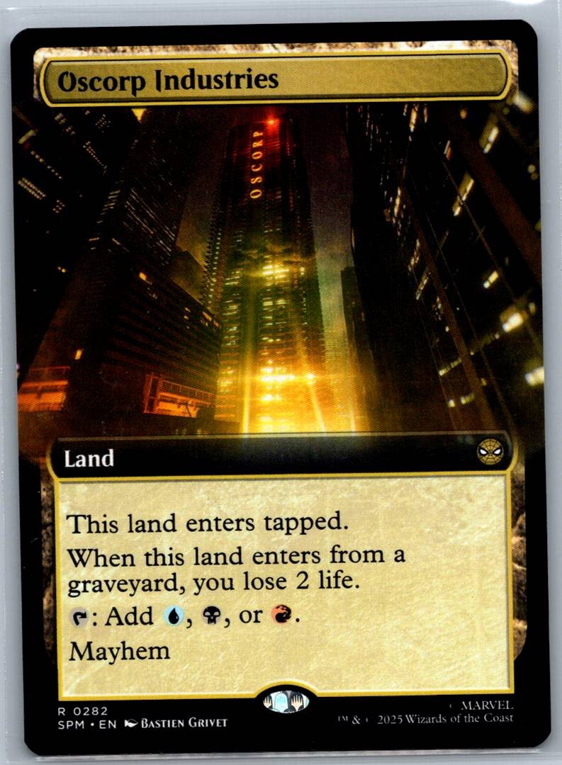 Oscorp Industries (Extended Art) 282 Marvel's Spider-Man Magic: The Gathering NM
