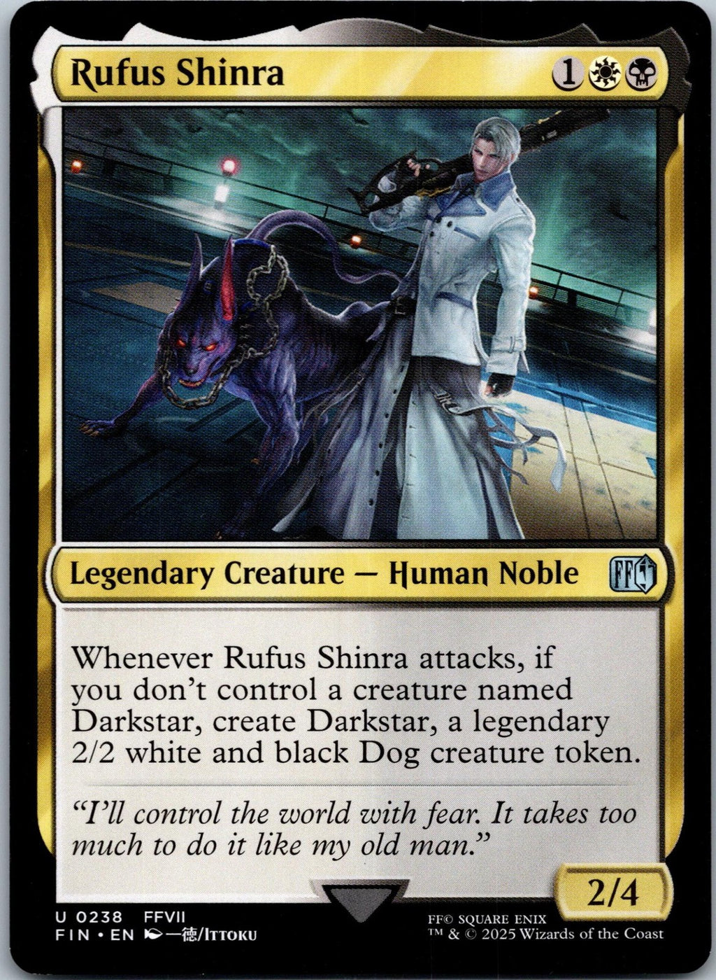 Rufus Shinra 238 Uncommon Final Fantasy Magic: The Gathering Near Mint | HOKO