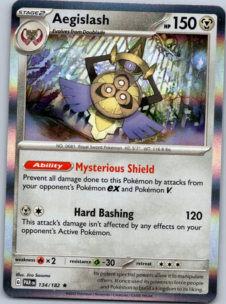 Aegislash 134/182 Rare Paradox Rift Pokemon Near Mint