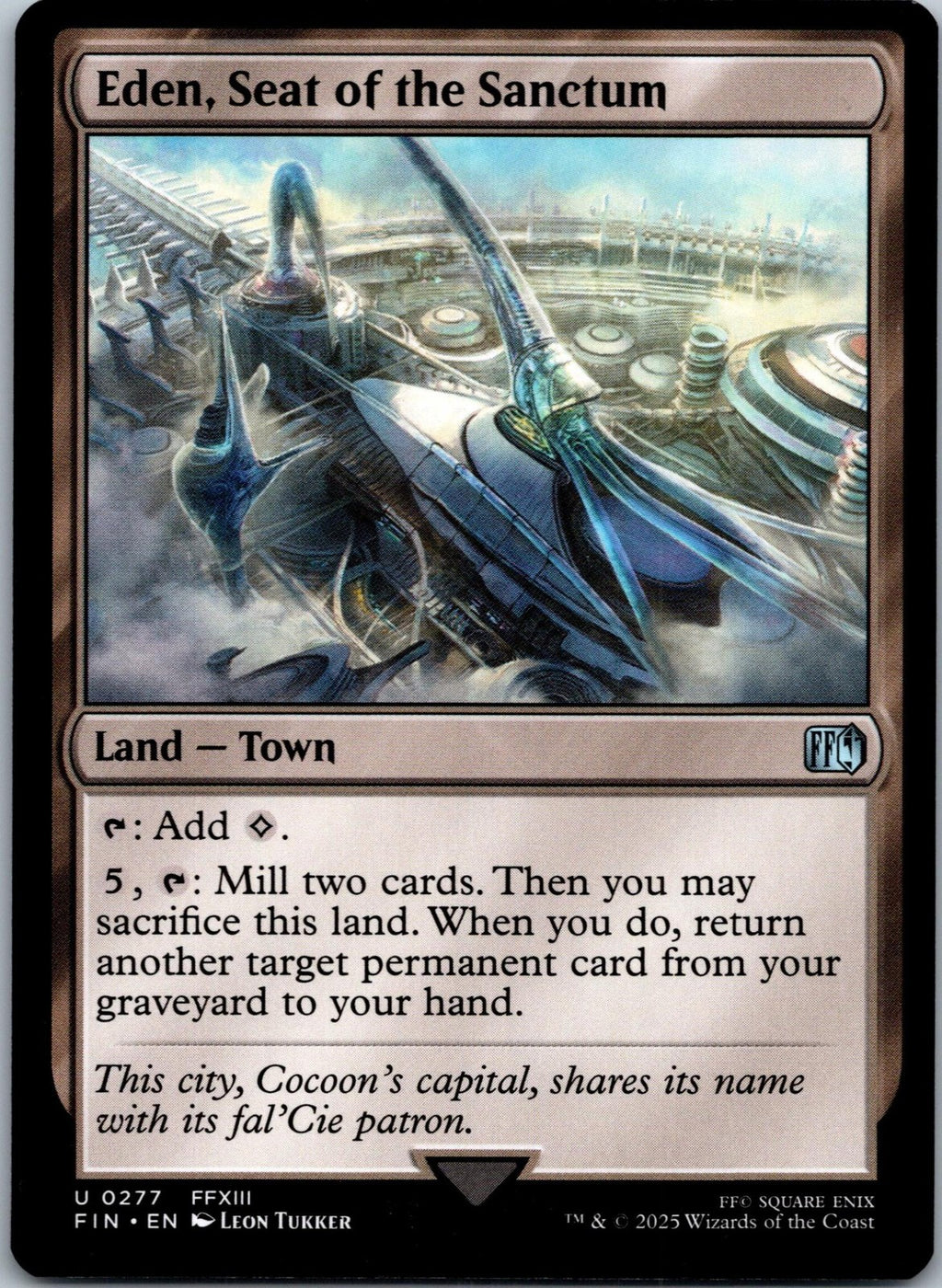 Eden, Seat of the Sanctum 277 Uncommon Final Fantasy Magic: The Gathering NM