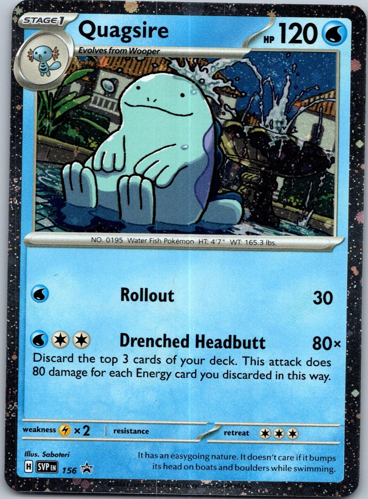 Quagsire 156 Holo Promo Scarlet & Violet Promo Pokemon Near Mint