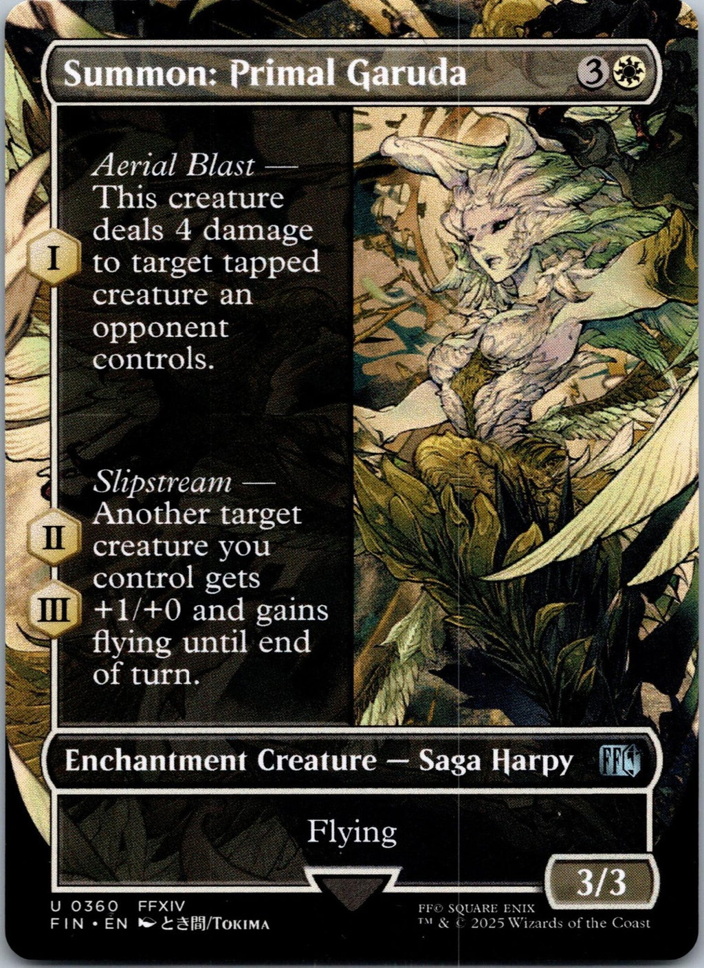 Summon: Primal Garuda (Borderless) 360 FINAL FANTASY Magic: The Gathering NM