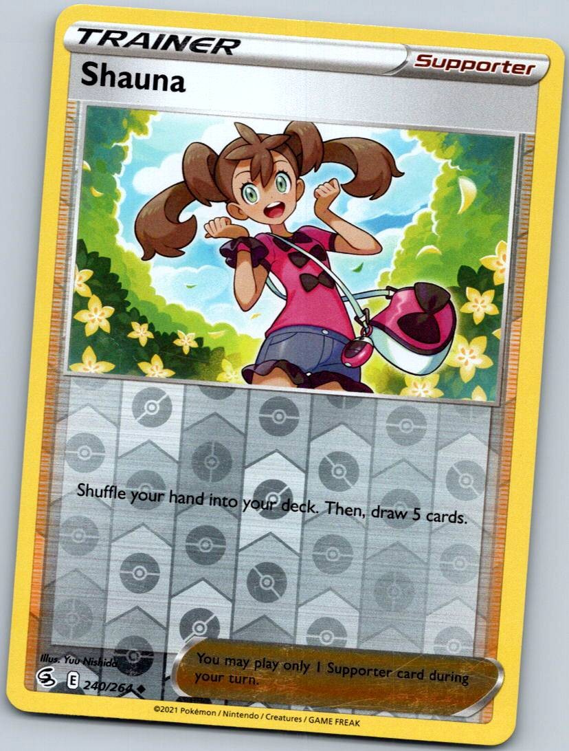 Shauna 240/264 Reverse Fusion Strike Pokemon Near Mint