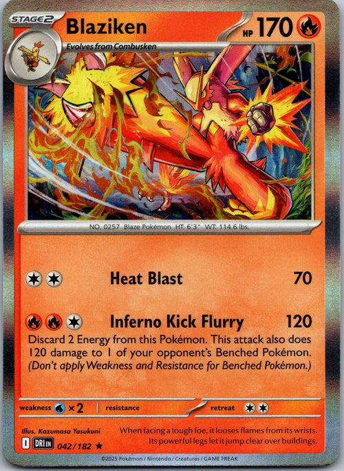 Blaziken 042/182 Rare Destined Rivals Pokemon Near Mint