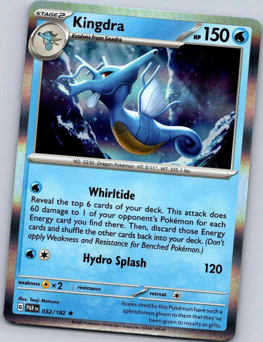 Kingdra 032/182 Rare Paradox Rift Pokemon Near Mint