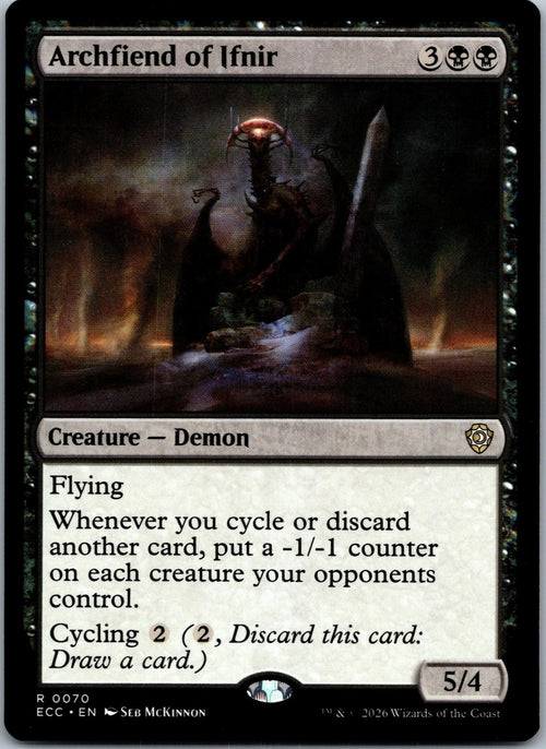 Archfiend of Ifnir 86 Rare Commander: Aetherdrift Magic: The Gathering NM | HOKO