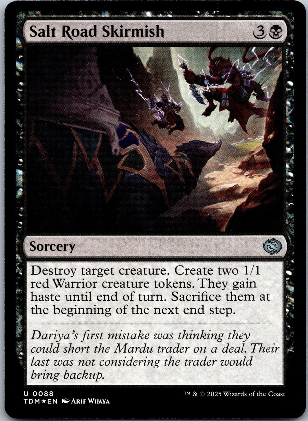 Salt Road Skirmish 88 Uncommon Tarkir: Dragonstorm Magic: The Gathering NM