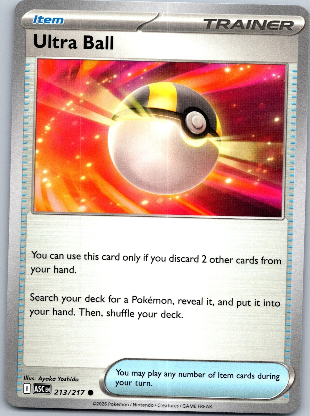 Ultra Ball 213/217 Common ME: Ascended Heroes Pokemon Near Mint