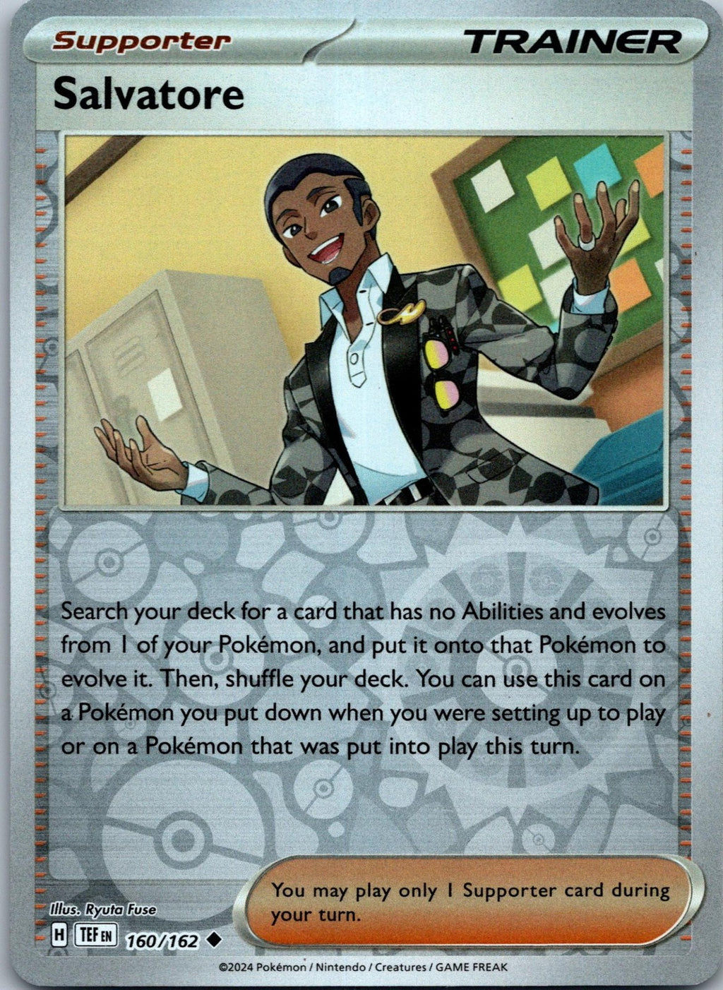 Salvatore 160/162 Uncommon Temporal Forces Pokemon Near Mint