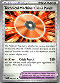 Technical Machine: Crisis Punch 090/091 Uncommon Paldean Fates Pokemon Near Mint