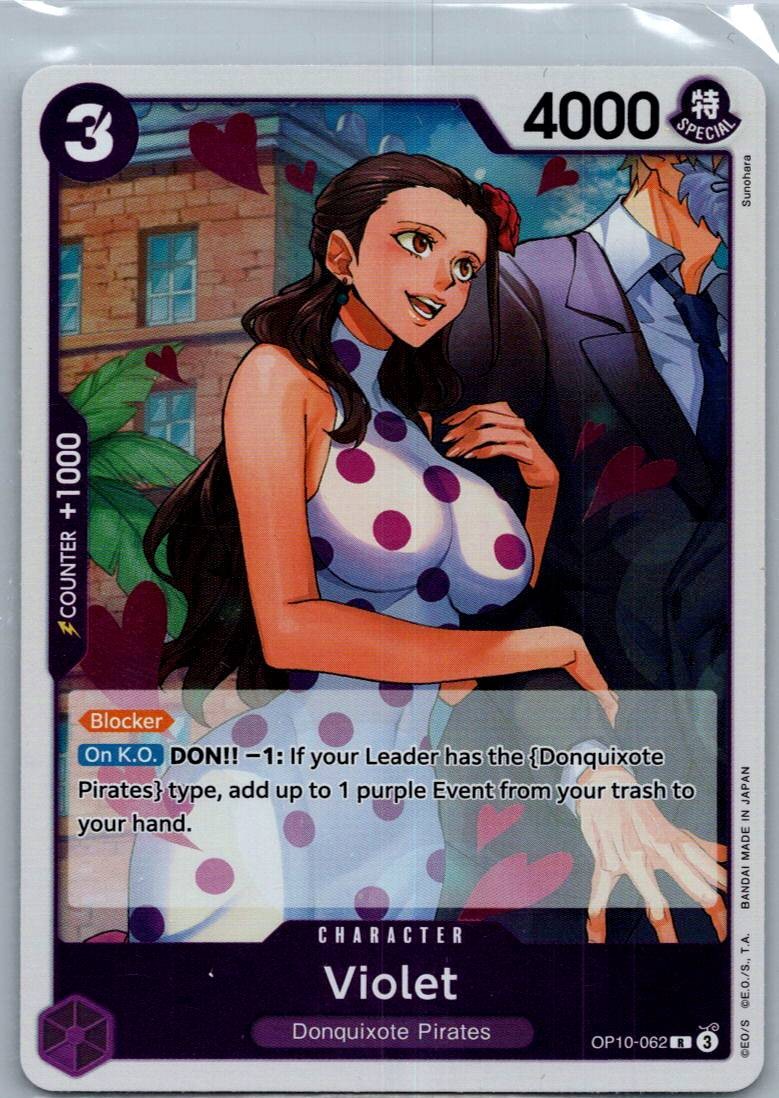 Violet OP10-062 Rare Royal Blood One Piece Near Mint