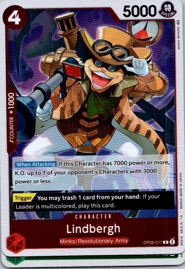 Lindbergh OP05-017 Rare Awakening of the New Era One Piece Near Mint