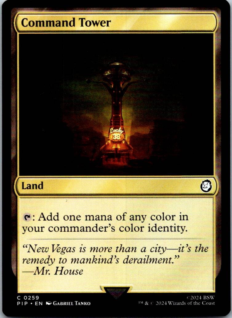 Command Tower 259 Common Universes Beyond: Fallout Magic: The Gathering NM
