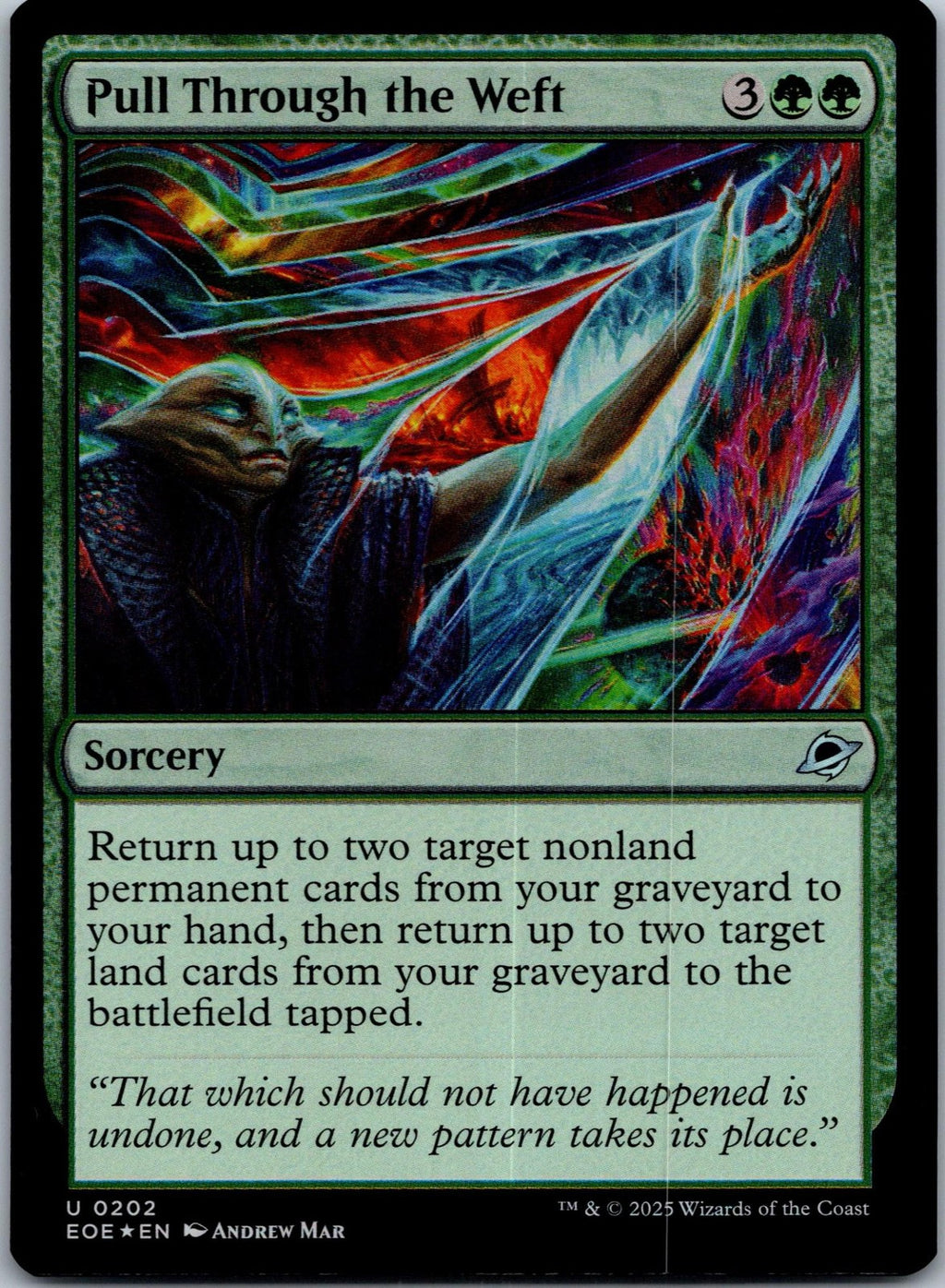 Pull Through the Weft 202 Uncommon Edge of Eternities Magic: The Gathering NM
