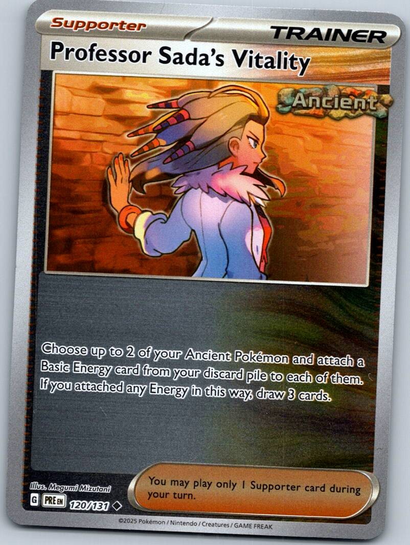 Professor Sada's Vitality 120/131 Reverse Prismatic Evolutions Pokemon NM
