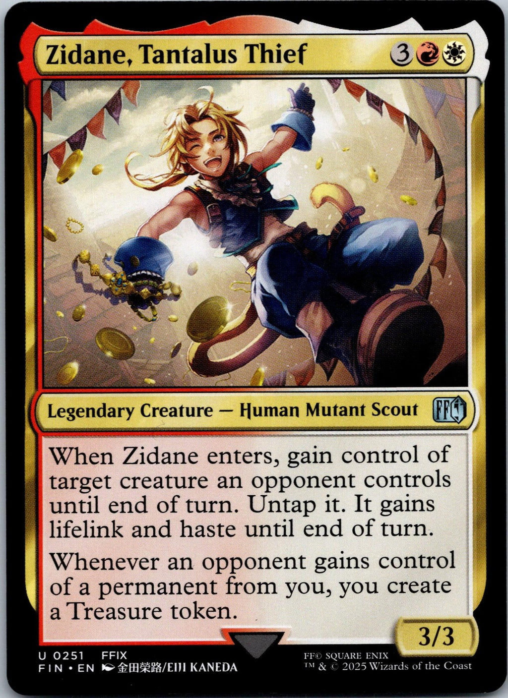 Zidane, Tantalus Thief 251 Uncommon Final Fantasy Magic: The Gathering NM | HOKO