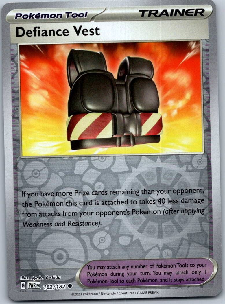 Defiance Vest 162/182 Reverse Paradox Rift Pokemon Near Mint