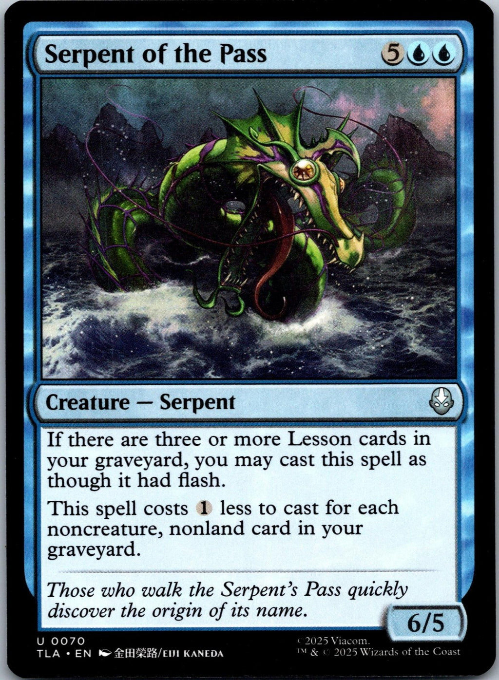 Serpent of the Pass 70 Avatar: The Last Airbender Magic: The Gathering NM