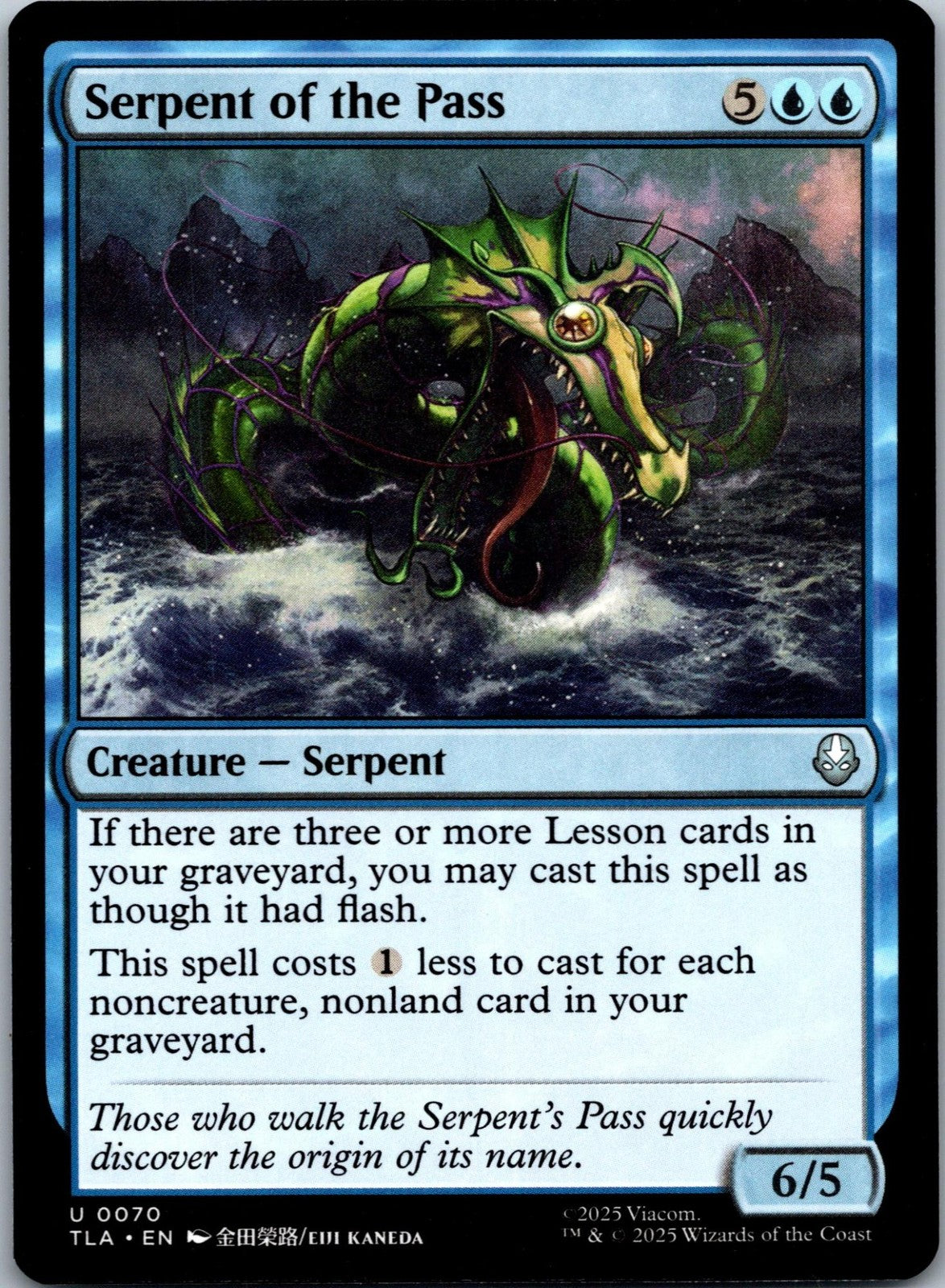 Serpent of the Pass 70 Avatar: The Last Airbender Magic: The Gathering NM