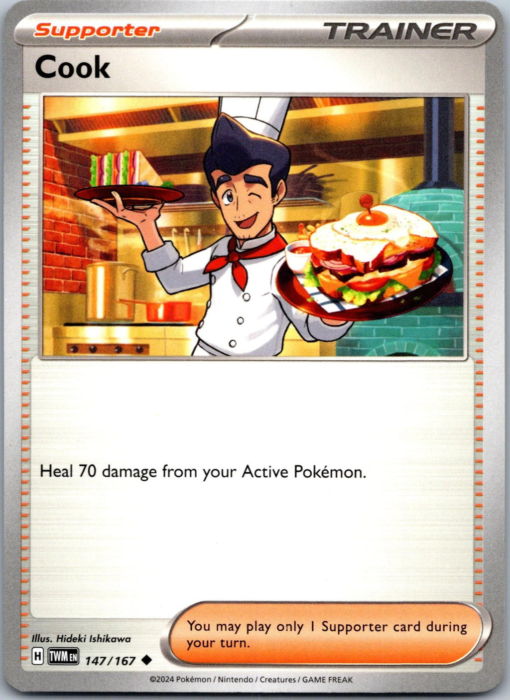 Cook 147/167 Uncommon Twilight Masquerade Pokemon Near Mint