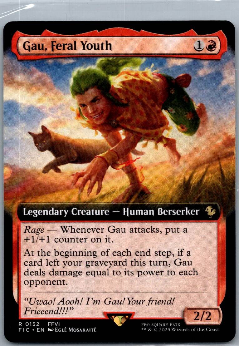 Gau, Feral Youth (Extended Art) FINAL FANTASY Magic: The Gathering NM