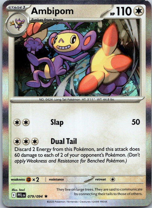 Ambipom 079/094 Rare Phantasmal Flames Pokemon Near Mint