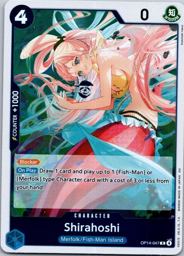Shirahoshi OP14-047 Rare The Azure Sea's Seven One Piece Near Mint