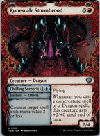 Runescale Stormbrood (Showcase) 316 Tarkir: Dragonstorm Magic: The Gathering NM