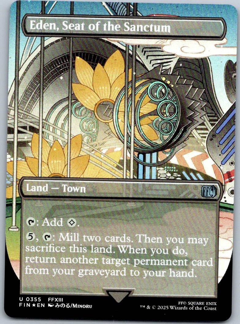 Eden, Seat of the Sanctum (Borderless) 355 FINAL FANTASY Magic: The Gathering NM