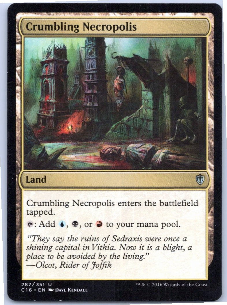 Crumbling Necropolis 287 Uncommon Commander 2016 Magic: The Gathering NM | HOKO